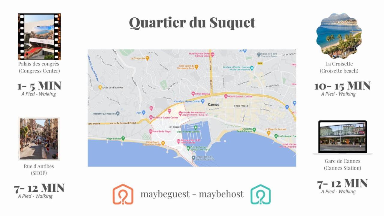 C004-Cosy Studio Proche La Croisette Et Le Suquet Cannes Dış mekan fotoğraf